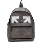 Off-White Grey and White Arrows PVC Backpack