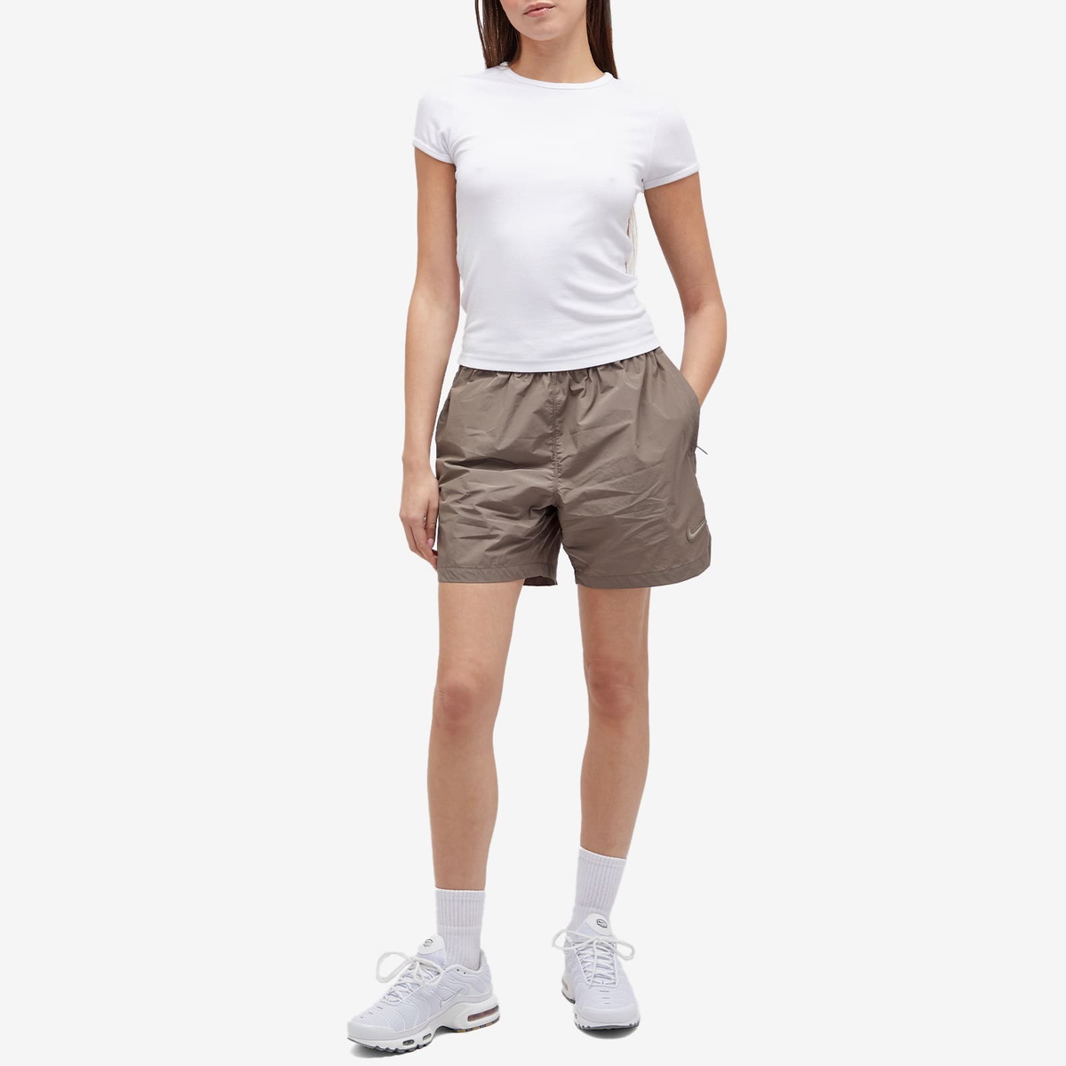 パンツ NIKE NOCTA CARDINAL STOCK WOVEN SHORT Nike Nocta Cardinal Stock Woven Short in Olive Grey/Moon Fossil Nike