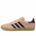 Adidas Women's Gazelle Indoor in Vapour Pink/Core Black/Gum4