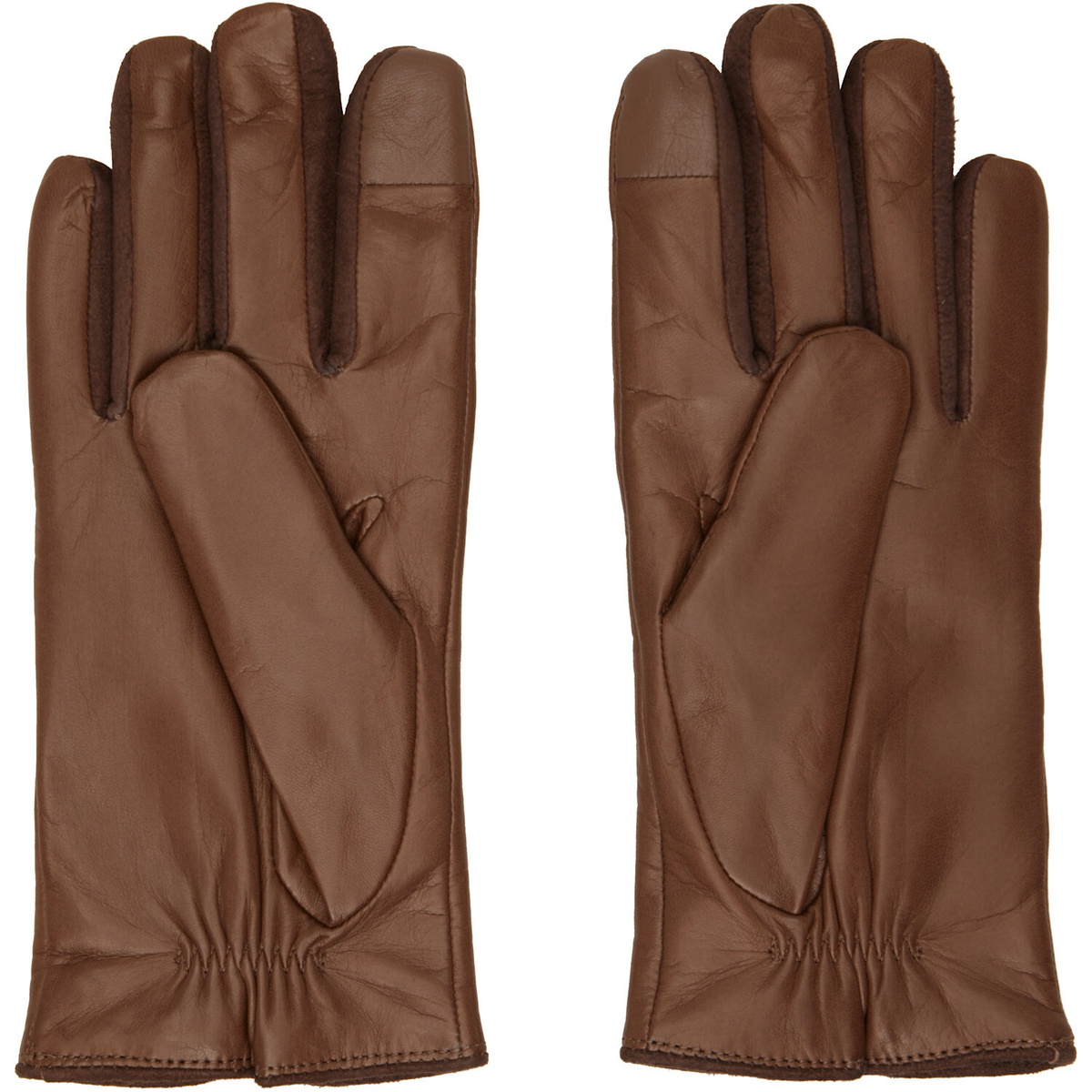 Handsome Stockholm SSENSE Exclusive Brown Essentials Gloves