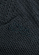 Honor The Gift Textured Knit Quarter-zip Sweatshirt Black