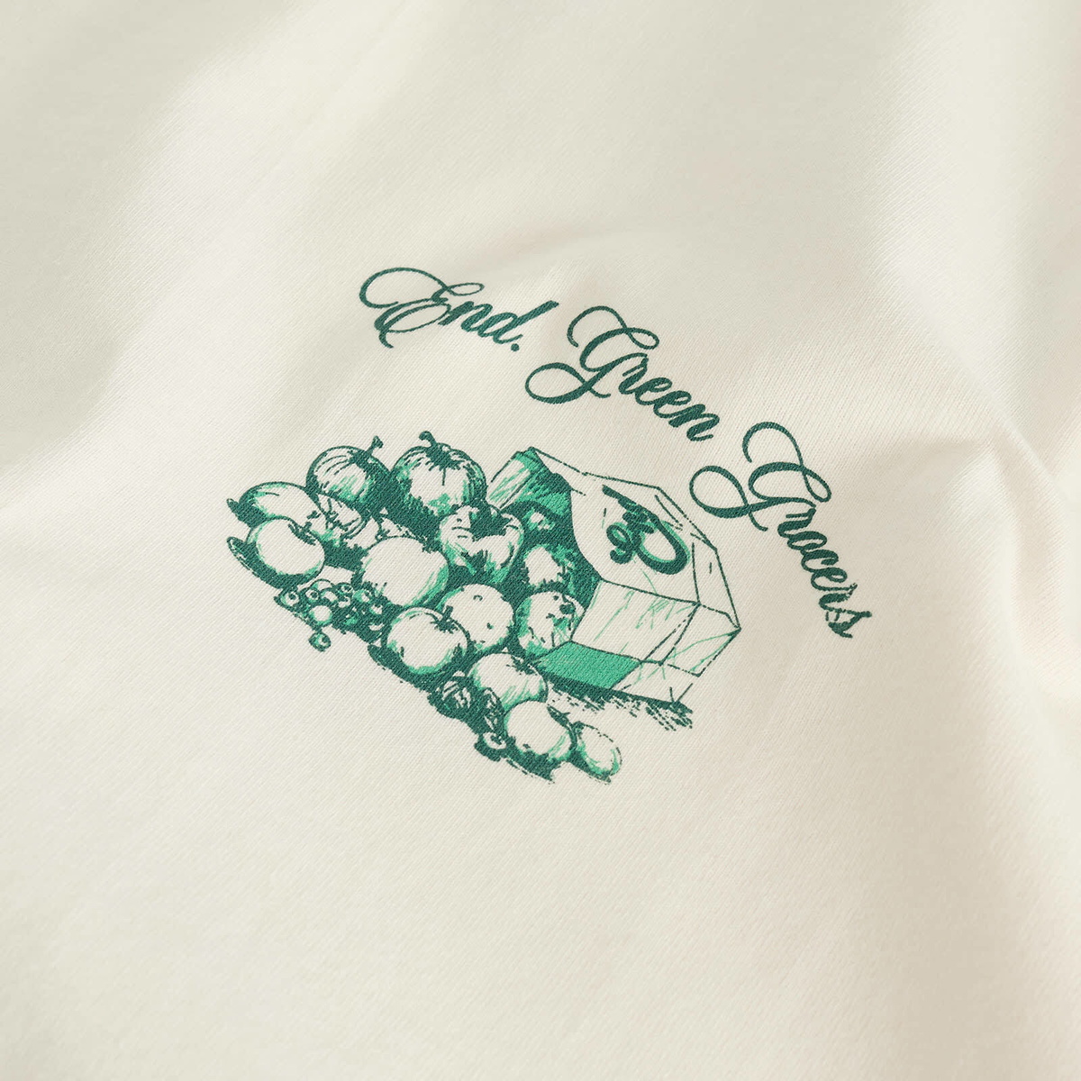END. Fresh Produce T-Shirt in Ecru