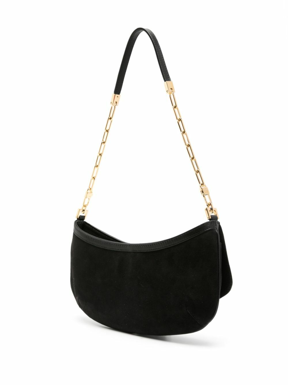 Gucci Black Tiger Head Small Suede Shoulder Bag