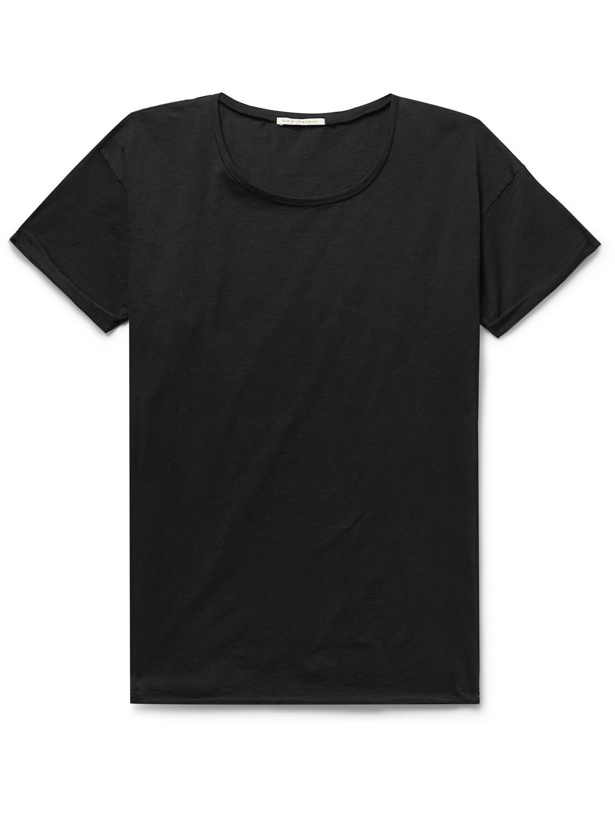 Photo: Nudie Jeans - Roger Slub Organic Cotton-Jersey T-Shirt - Black