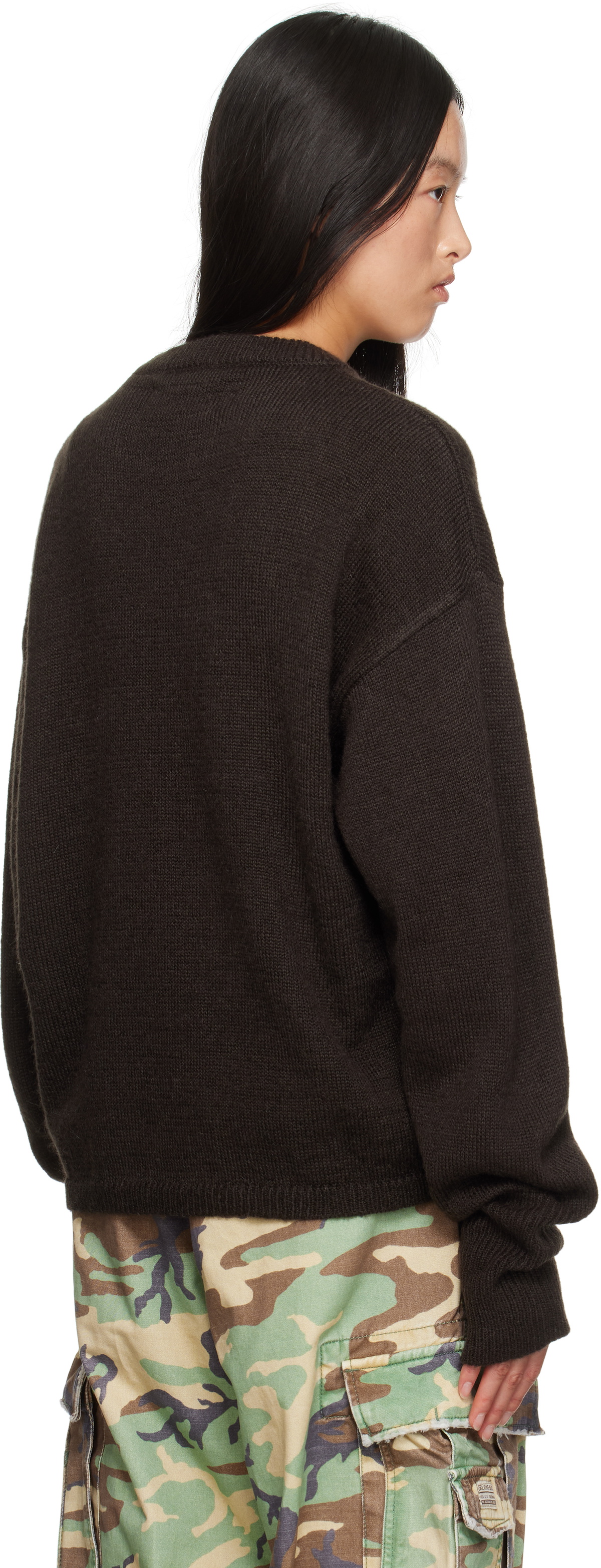 ERL Brown 'HAHAHAH' Sweater