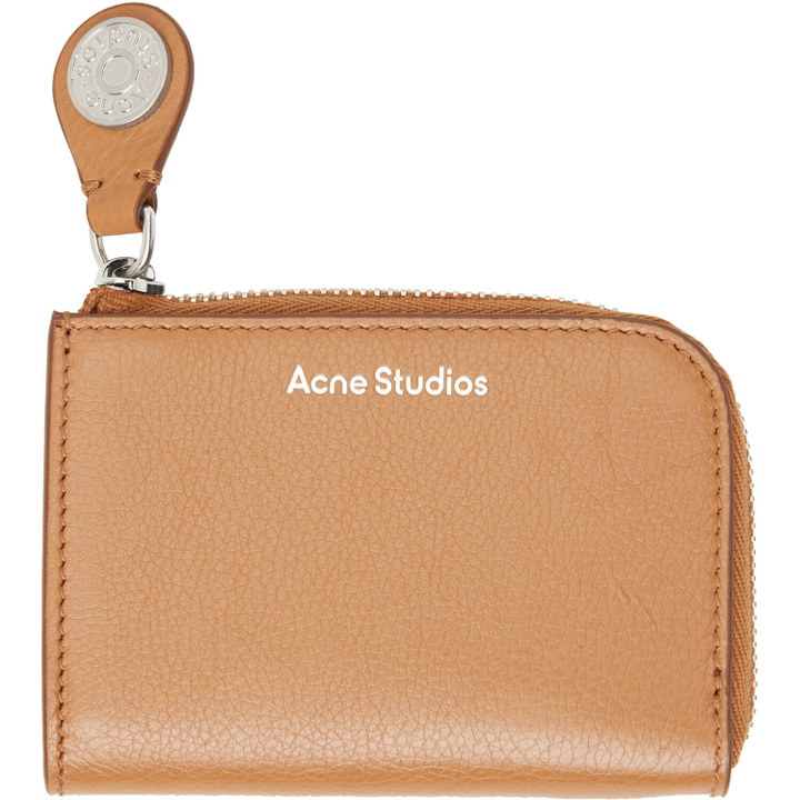 Photo: Acne Studios Brown Compact Zip Wallet