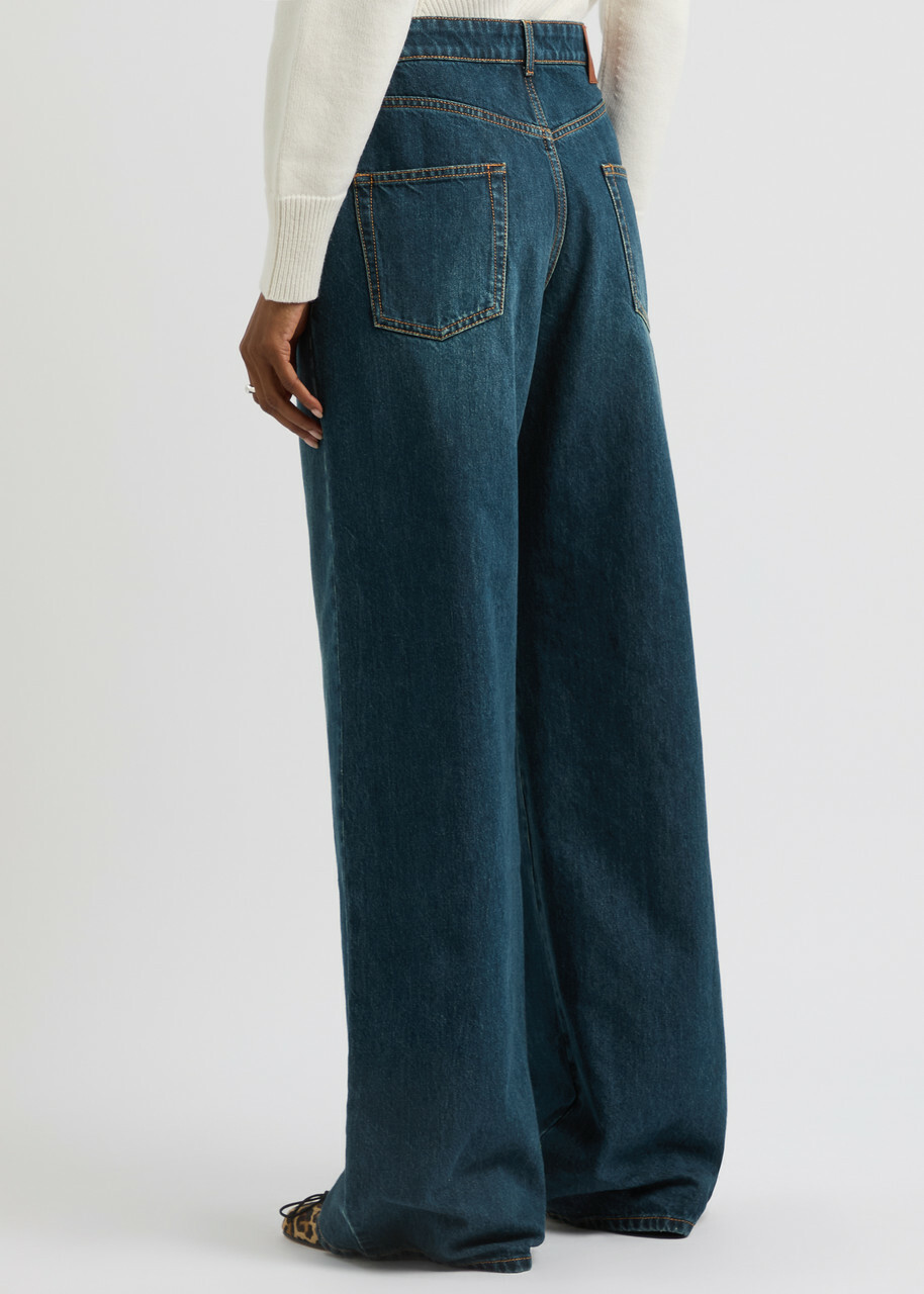 Alexander Mcqueen Wide-leg Denim Jeans