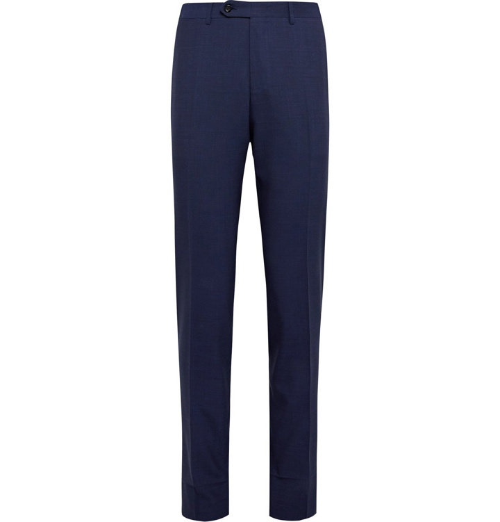 Photo: Canali - Navy Kei Impeccabile 2.0 Wool Suit Trousers - Blue