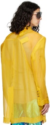 Rick Owens Yellow Transtatlin Coat