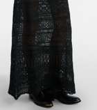 Isabel Marant Dione open-knit maxi dress