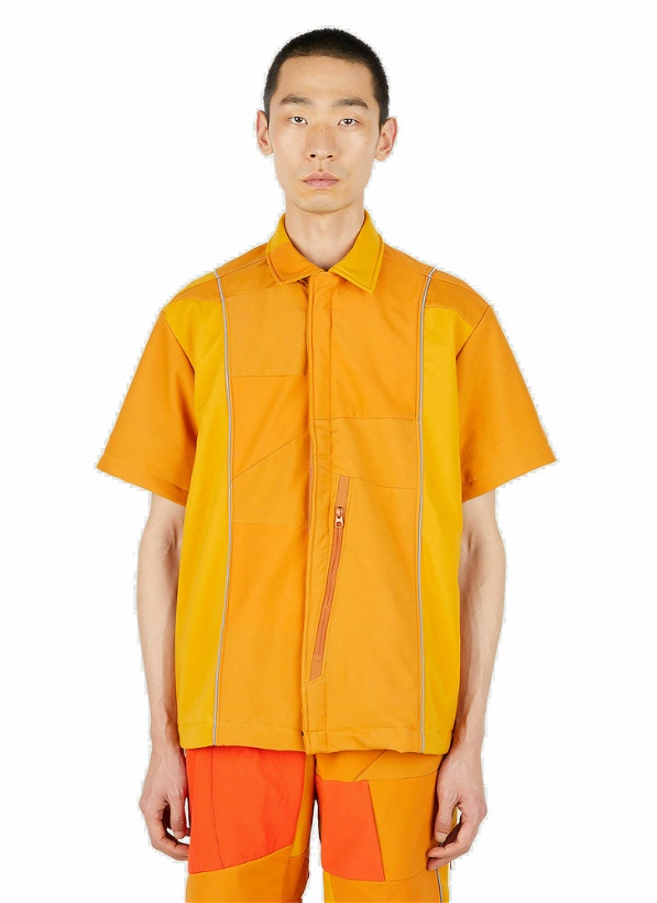 Photo: Greater Goods - Upcycled Shell Short Sleeve Shirt in Orange