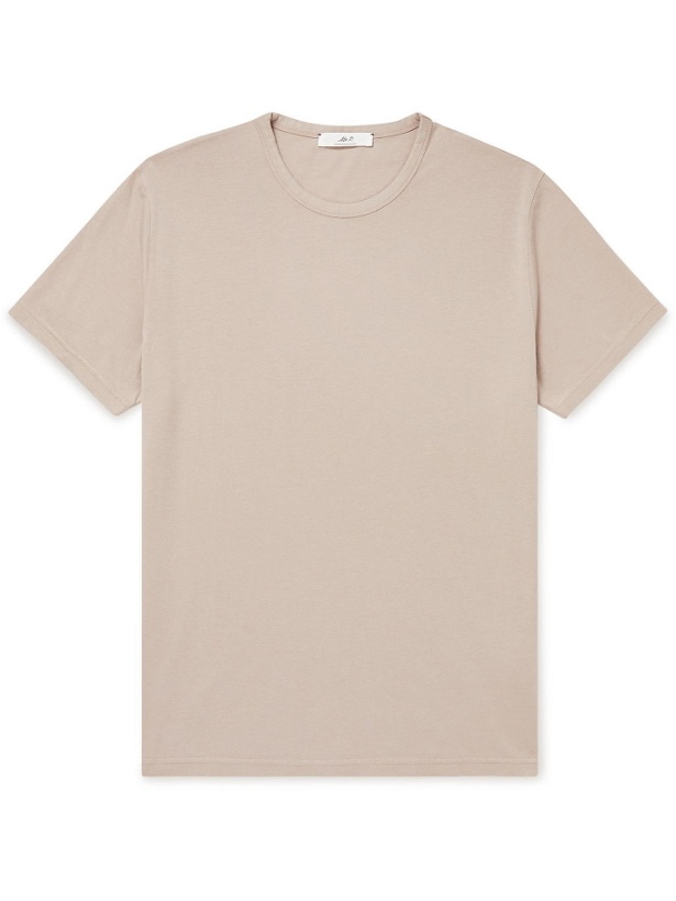 Photo: Mr P. - Garment-Dyed Organic Cotton-Jersey T-Shirt - Neutrals