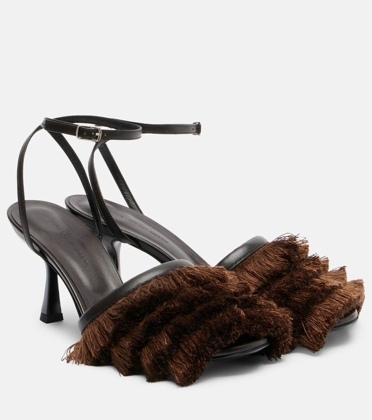 Christopher Esber Castanet fringed leather sandals