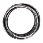 Chin Teo Silver Mini Cage Scarred Ring
