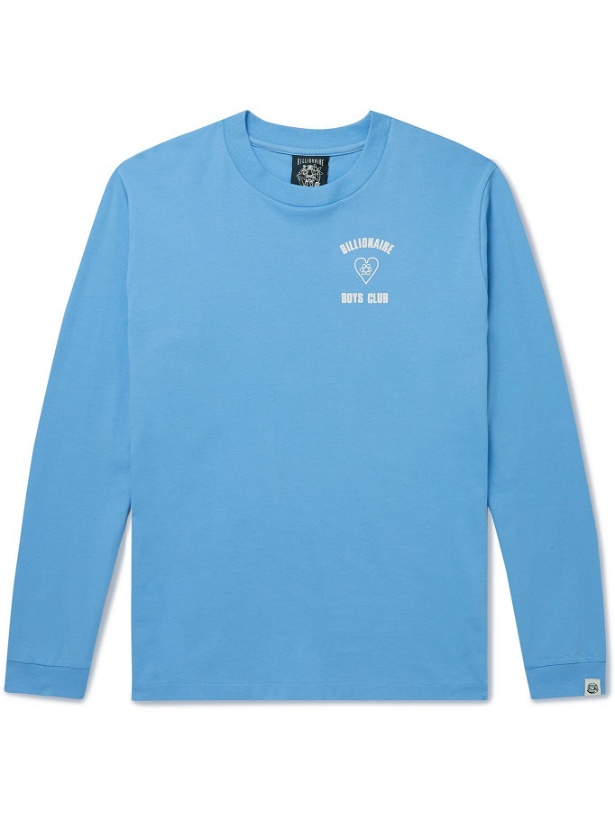 Photo: Billionaire Boys Club - Logo-Print Cotton-Jersey T-Shirt - Blue