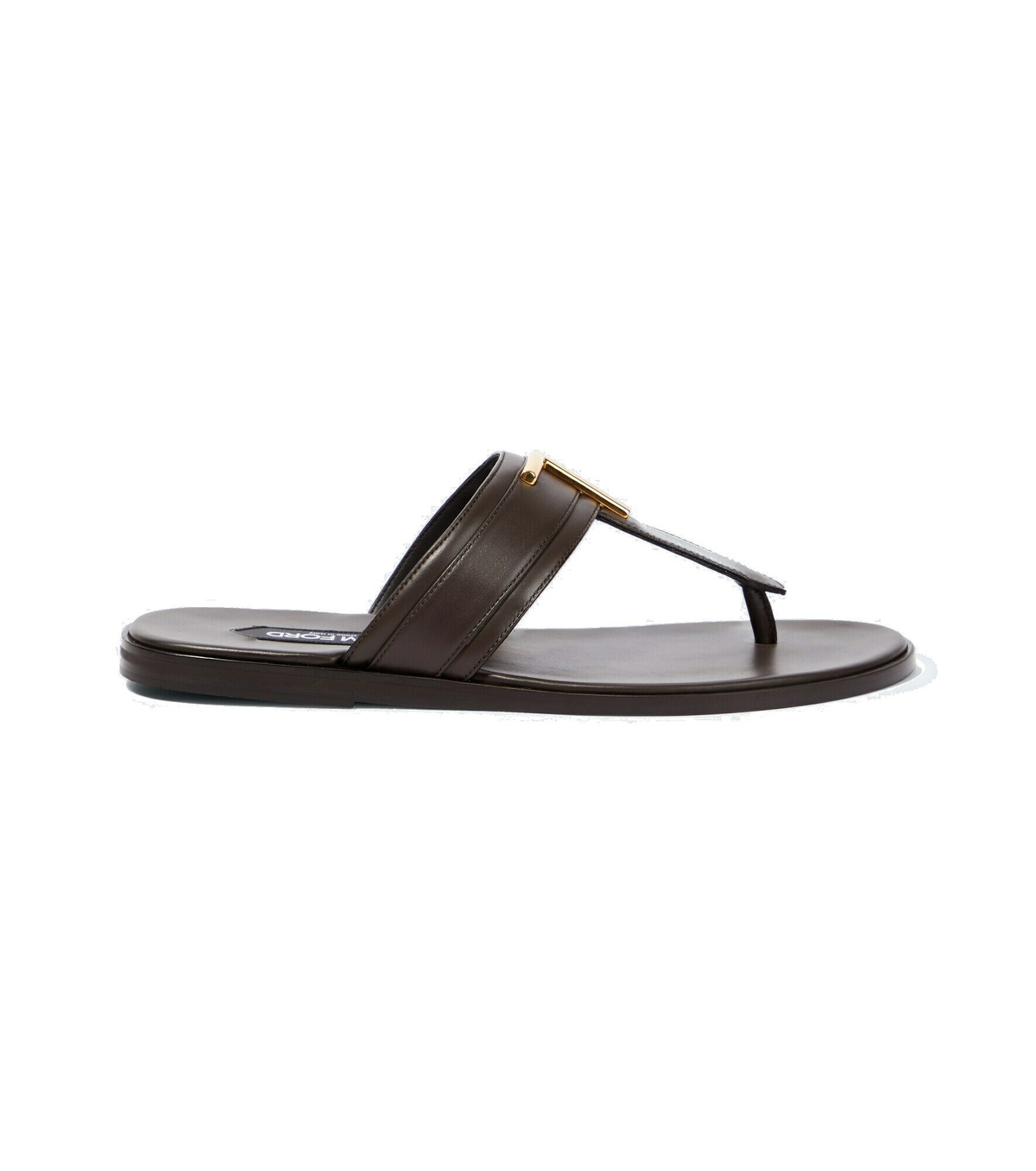 【関税&送料込】Tom Ford Black Leather Sandals Leather thong sandals in black - Tom Ford | Mytheresa