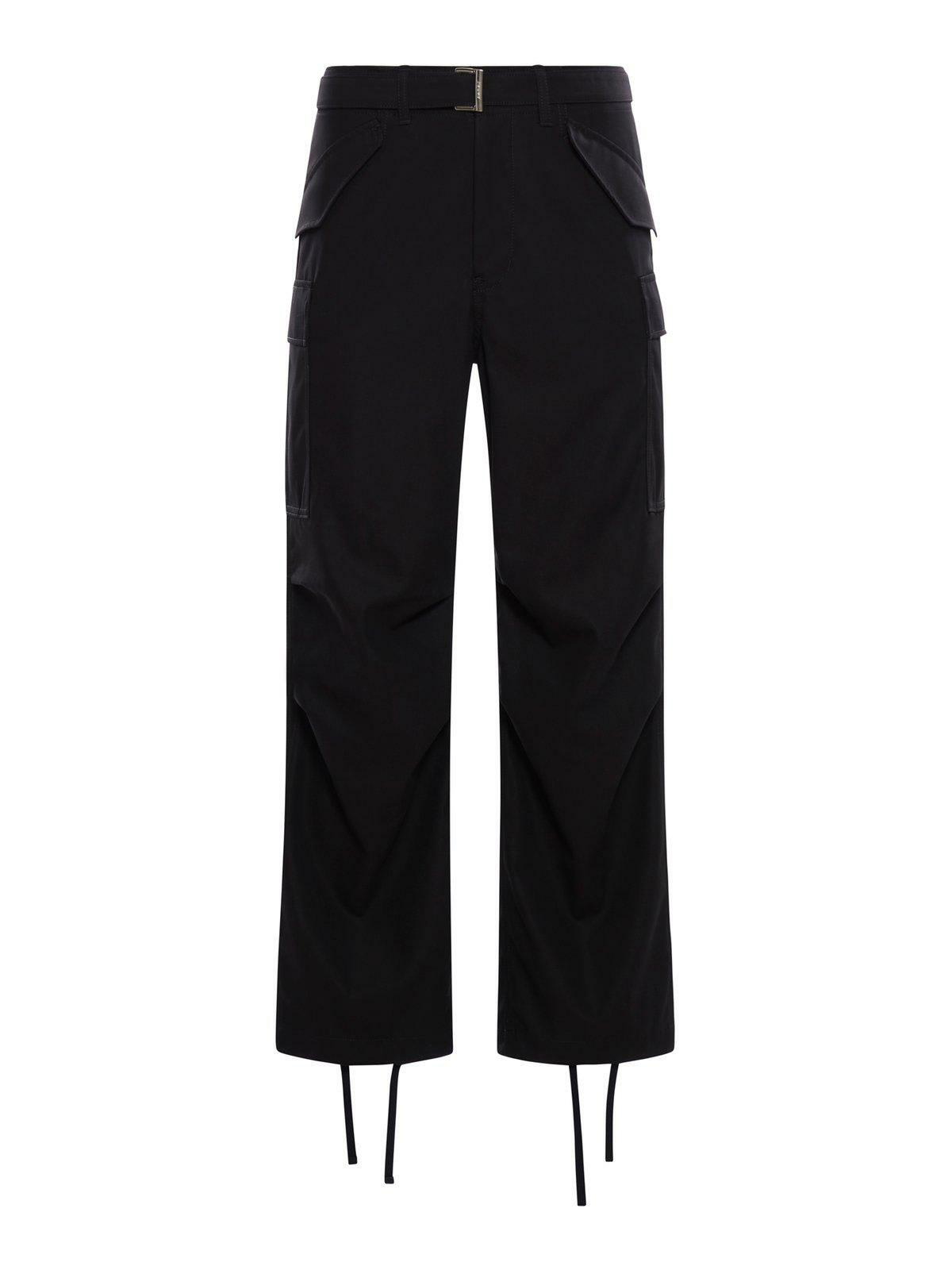 Sacai - Carhartt WIP Slim-Fit Belted Cotton-Canvas Trousers