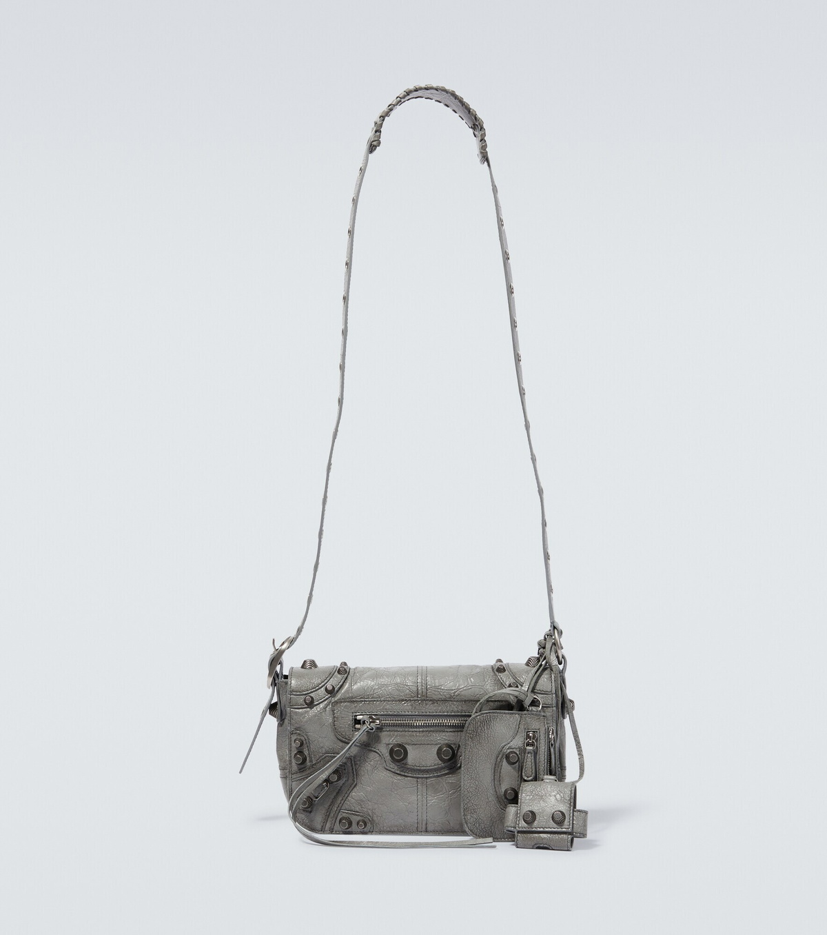 ショルダーバッグ・ポシェット BALENCIAGA SLATE LEATHER LE CAGOLE XS SHOULDER BAG XS Le Cagole Shoulder Bag Dark Grey | The Webster