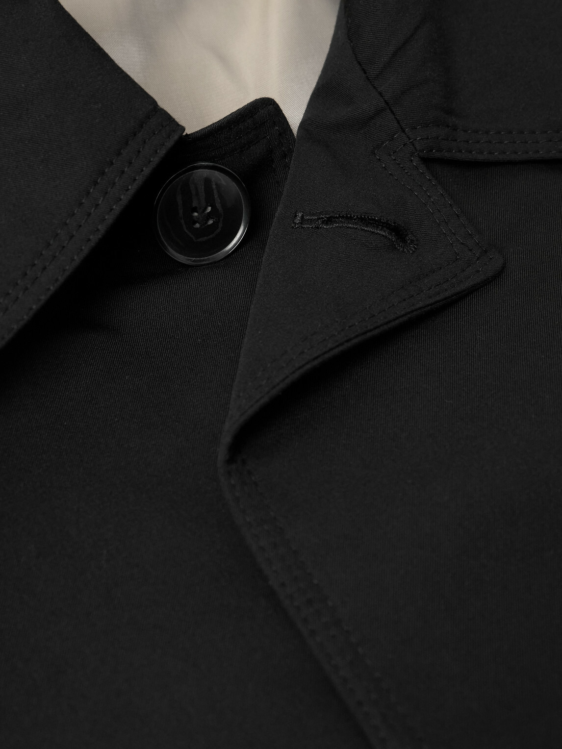 mfpen - Client Cotton-Gabardine Coat - Black