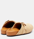 Clergerie Quinta raffia mules