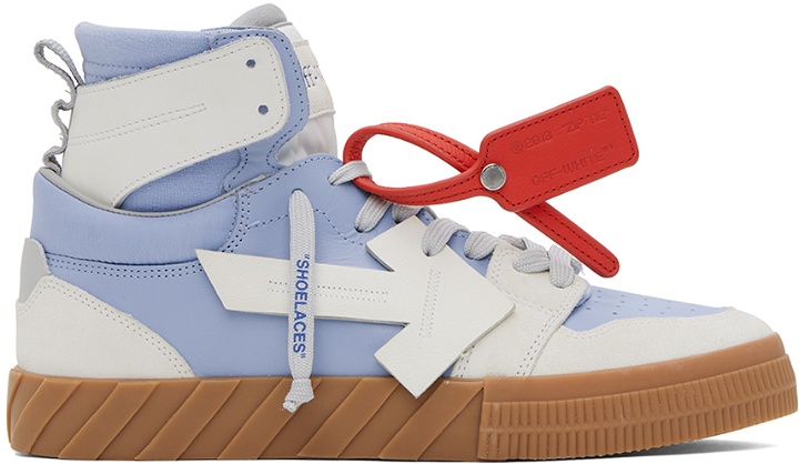 Photo: Off-White Blue & White Floating Arrow Sneakers