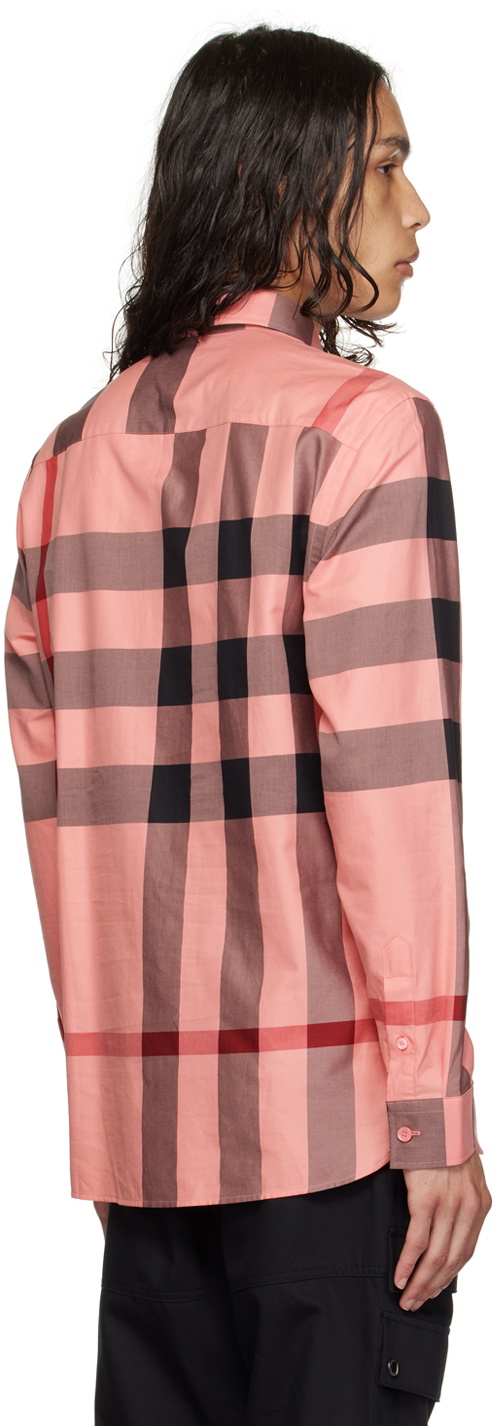 Burberry Pink Check Shirt Burberry