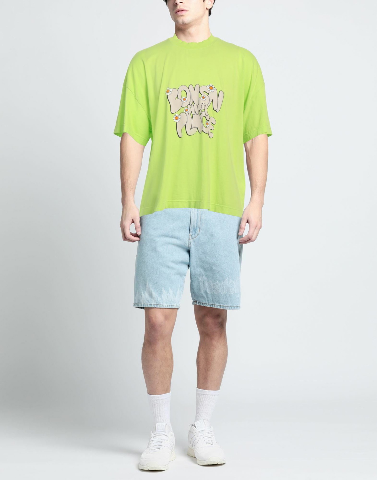 Bonsai Mens T-shirt Lime in Green