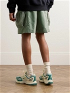 Nike - ACG Snowgrass Straight-Leg Mesh-Trimmed Belted Nylon Shorts - Green