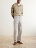 Auralee - Wide-Leg Twist Brown Cotton Jeans - Gray