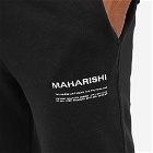 Maharishi Men's MILTYPE Embroidery Sweat Pant in Black