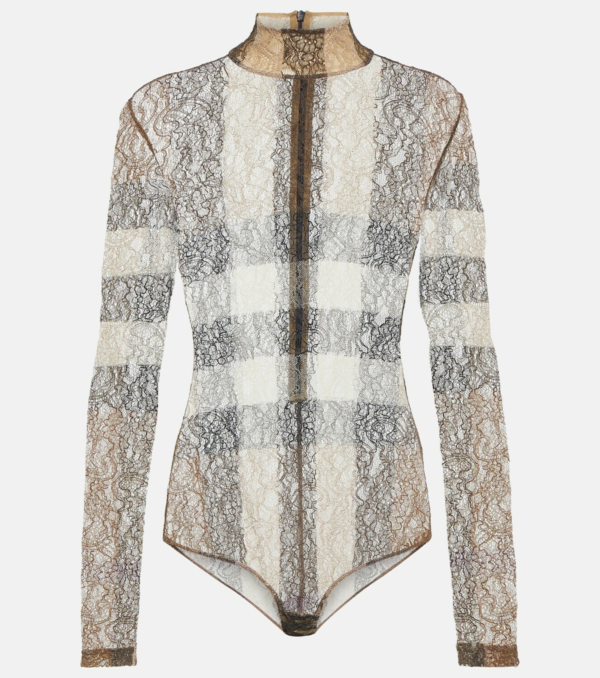 Burberry Checked lace bodysuit Burberry