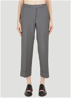 Tailored Cropped Pants in Grey