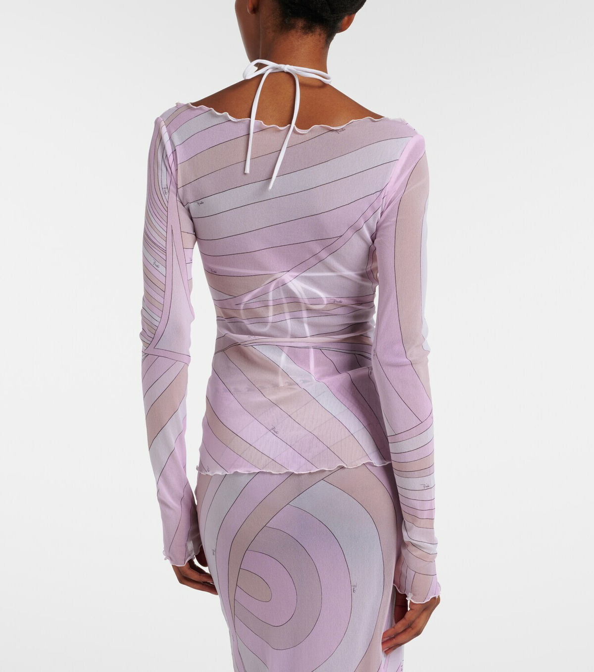 Pucci Iride tulle top