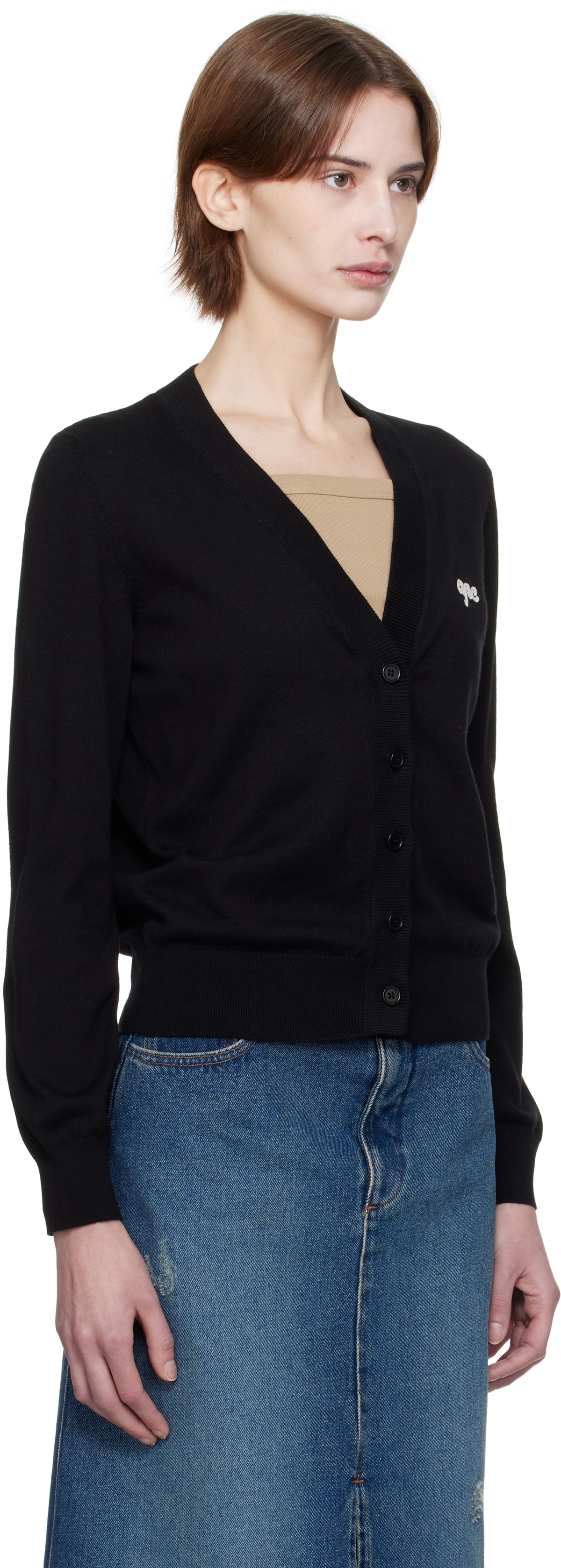 A.P.C. Black Berangere Cardigan