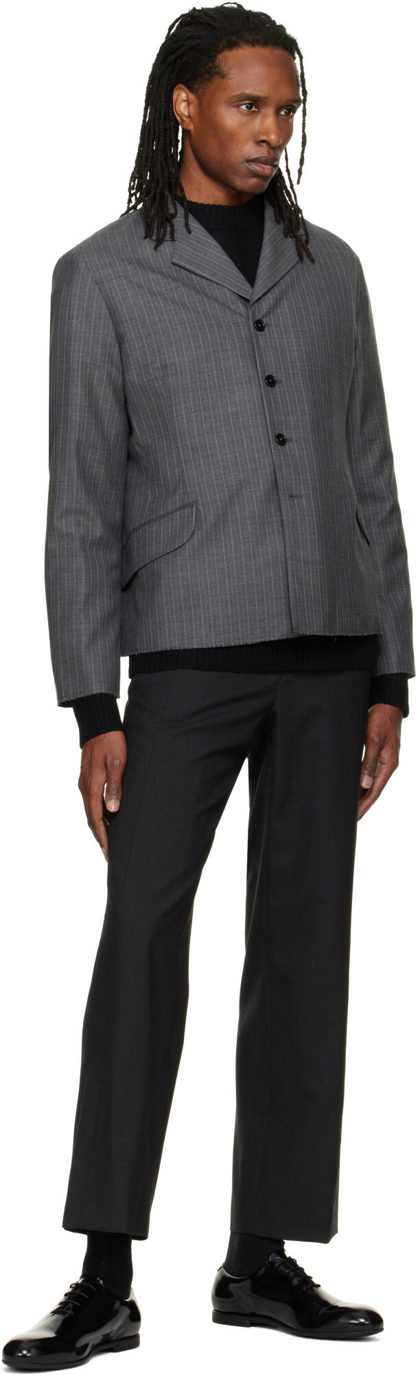 Jil Sander Gray Wool Blazer