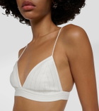 Alex Perry PInstripe Lurex® bralette