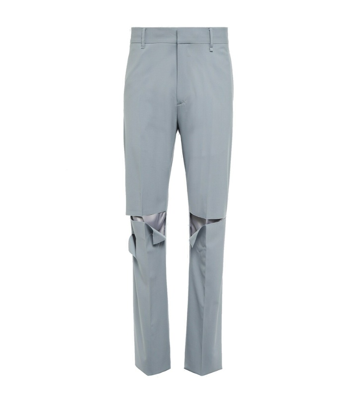 Photo: Givenchy - Distressed wool-blend pants