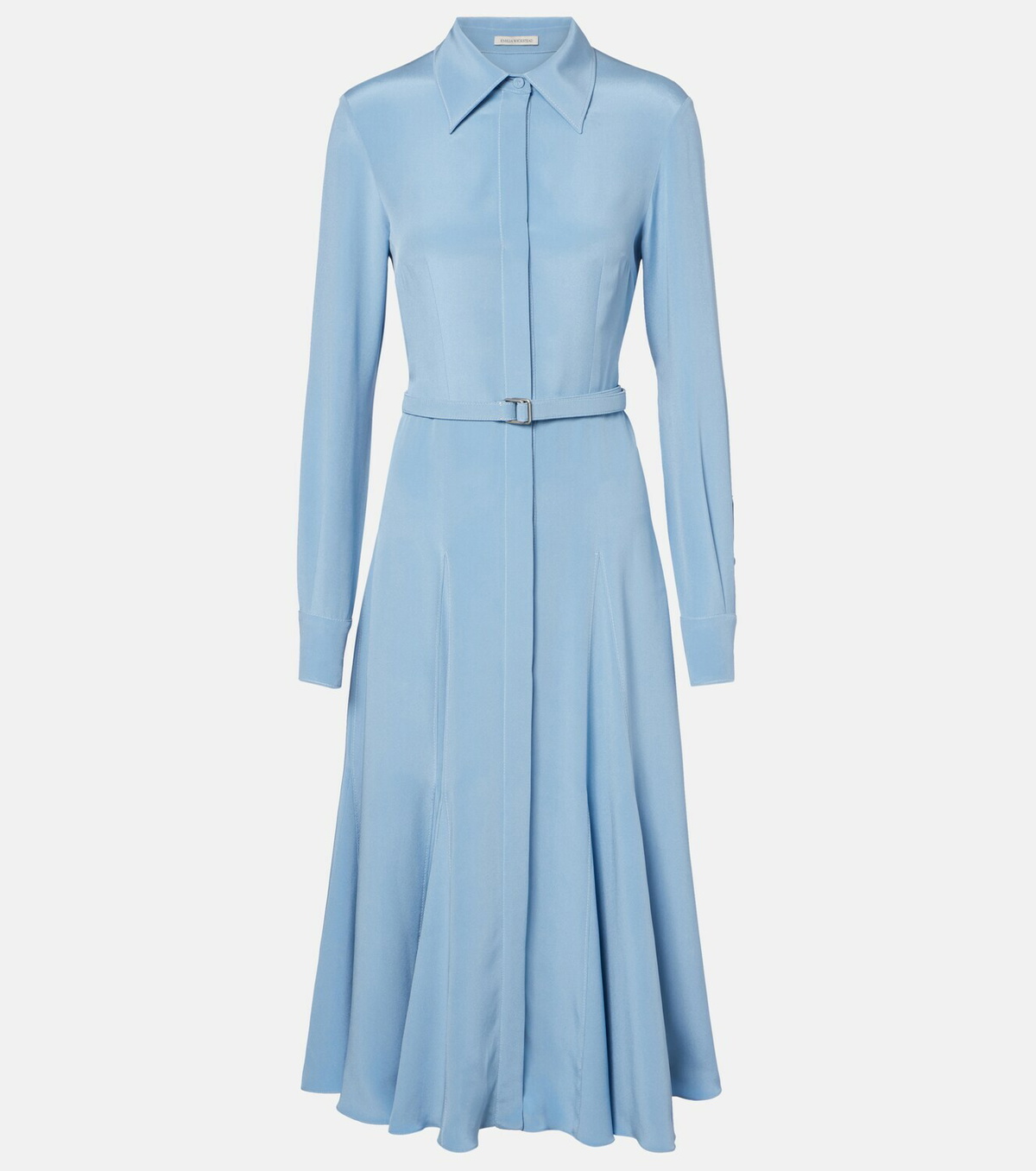 Emilia Wickstead Riko belted silk midi dress