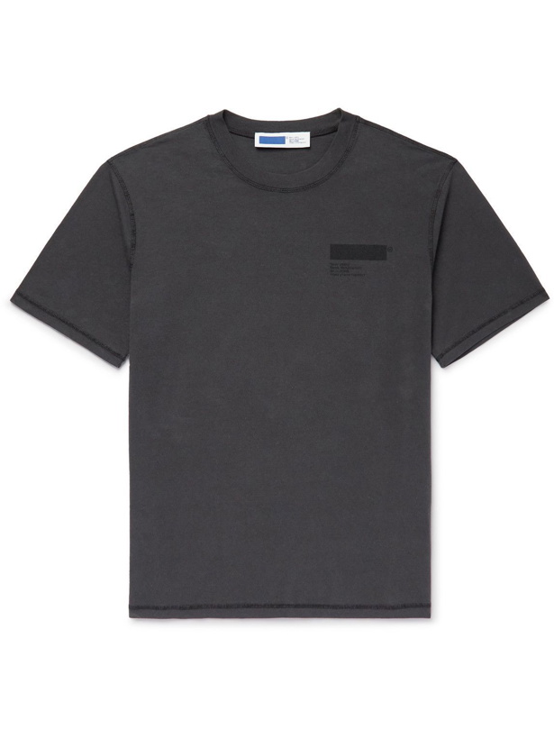Photo: AFFIX - Standardised Logo-Print Organic Cotton-Jersey T-Shirt - Black