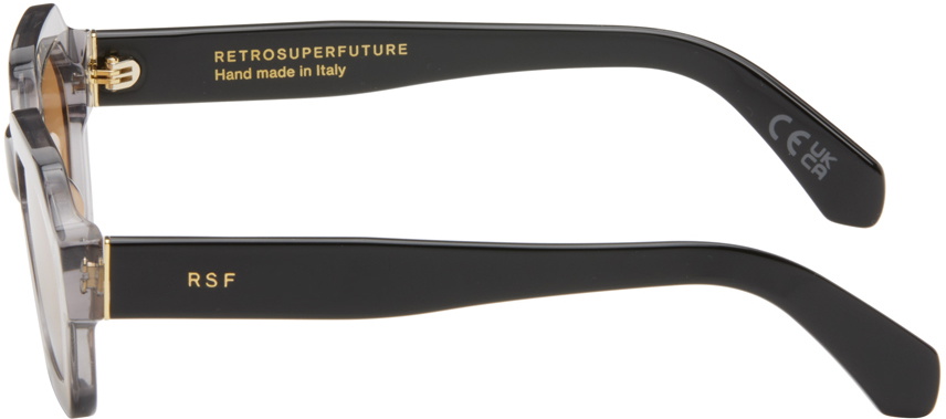 RETROSUPERFUTURE Gray & Black Pooch Stilo Sunglasses