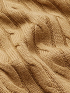 Loro Piana - Cable-Knit Baby Cashmere Sweater - Brown