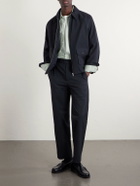 BODE - Cotton-Blend Seersucker Bomber Jacket - Blue