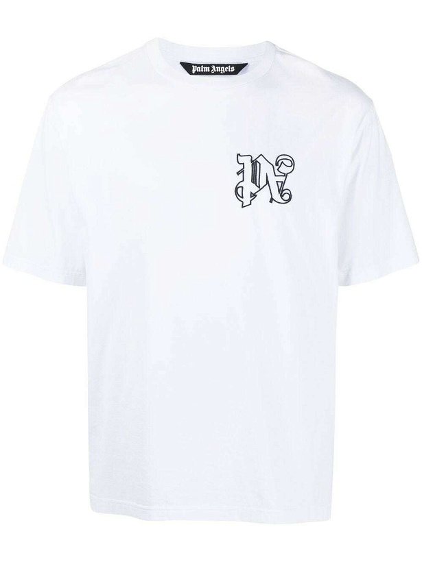 Photo: PALM ANGELS - Monogram Cotton T-shirt