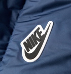 Nike - Sportswear Windrunner Logo-Appliquéd Quilted Shield Down Gilet - Blue
