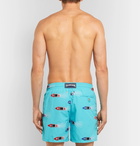 Vilebrequin - Mistral Mid-Length Embroidered Swim Shorts - Men - Blue