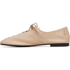 HEREU Beige Plegada Supple Shiny Loafers