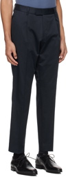 BOSS Navy Porsche Edition Pleated Trousers