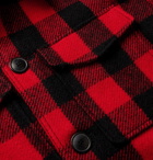 AMI PARIS - Checked Virgin Wool-Flannel Overshirt - Red