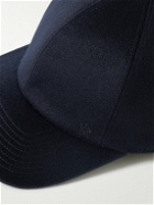 Dunhill - Logo-Embroidered Cashmere Baseball Cap - Blue