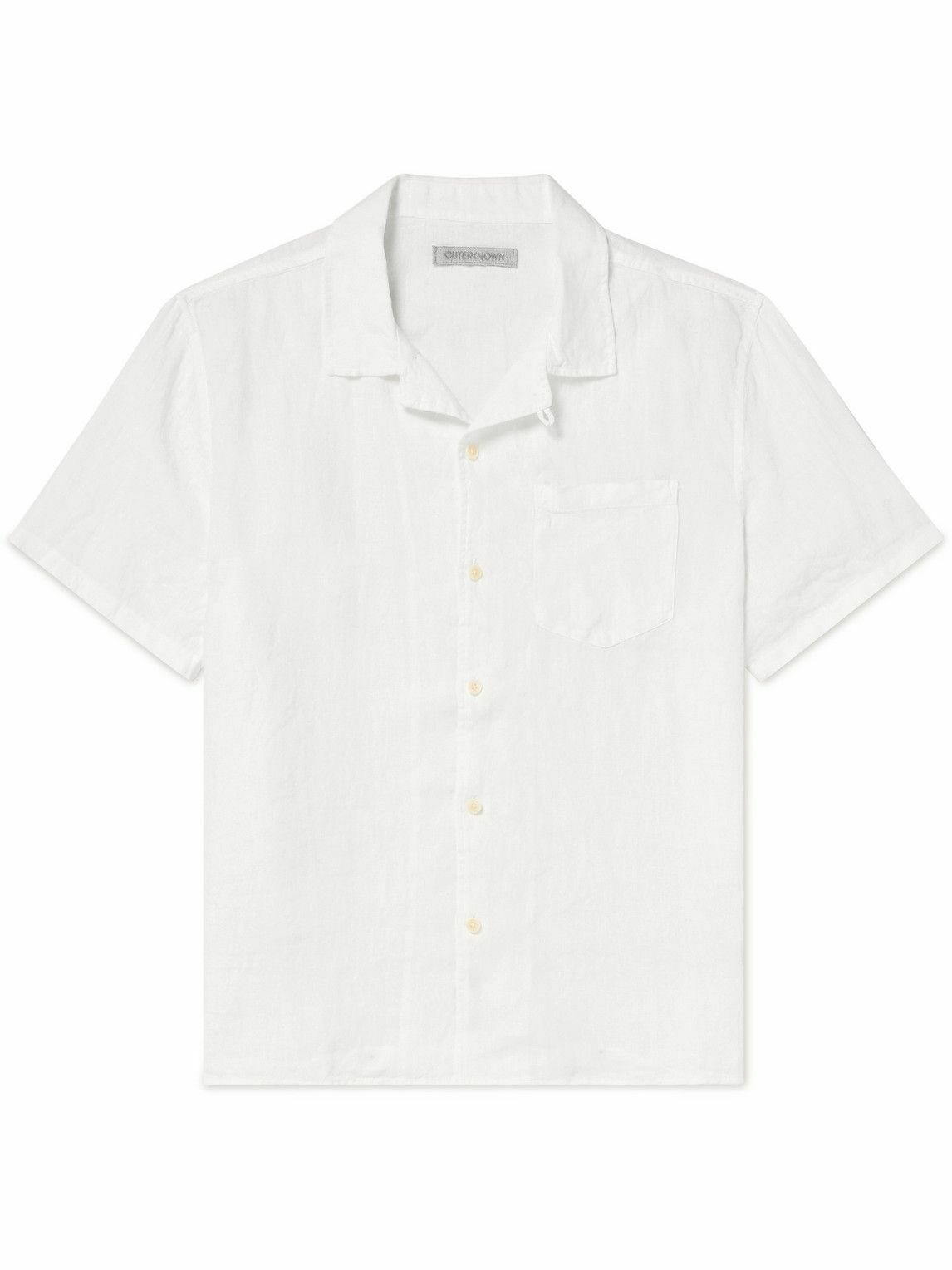 Outerknown - Convertible-Collar Linen Shirt - White Outerknown